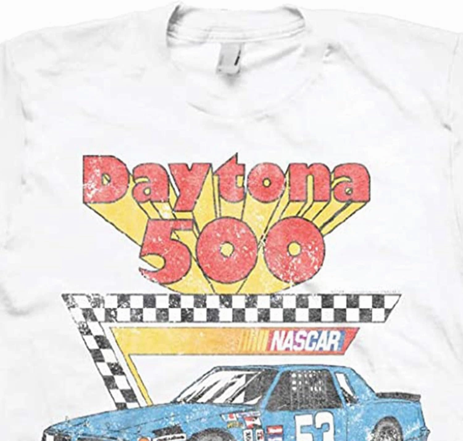 NASCAR Vintage Daytona 500 Shirt - Vintage Race Car Racing Mens Graphic T-Shirt