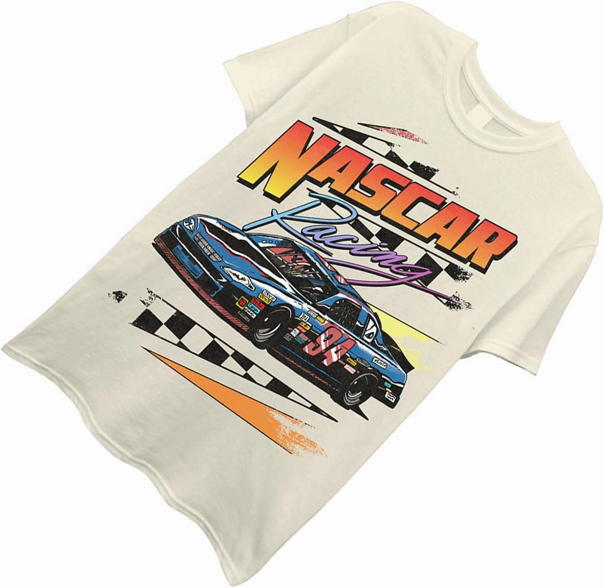 NASCAR Vintage Daytona 500 Shirt Racing Mens Graphic T-Shirt