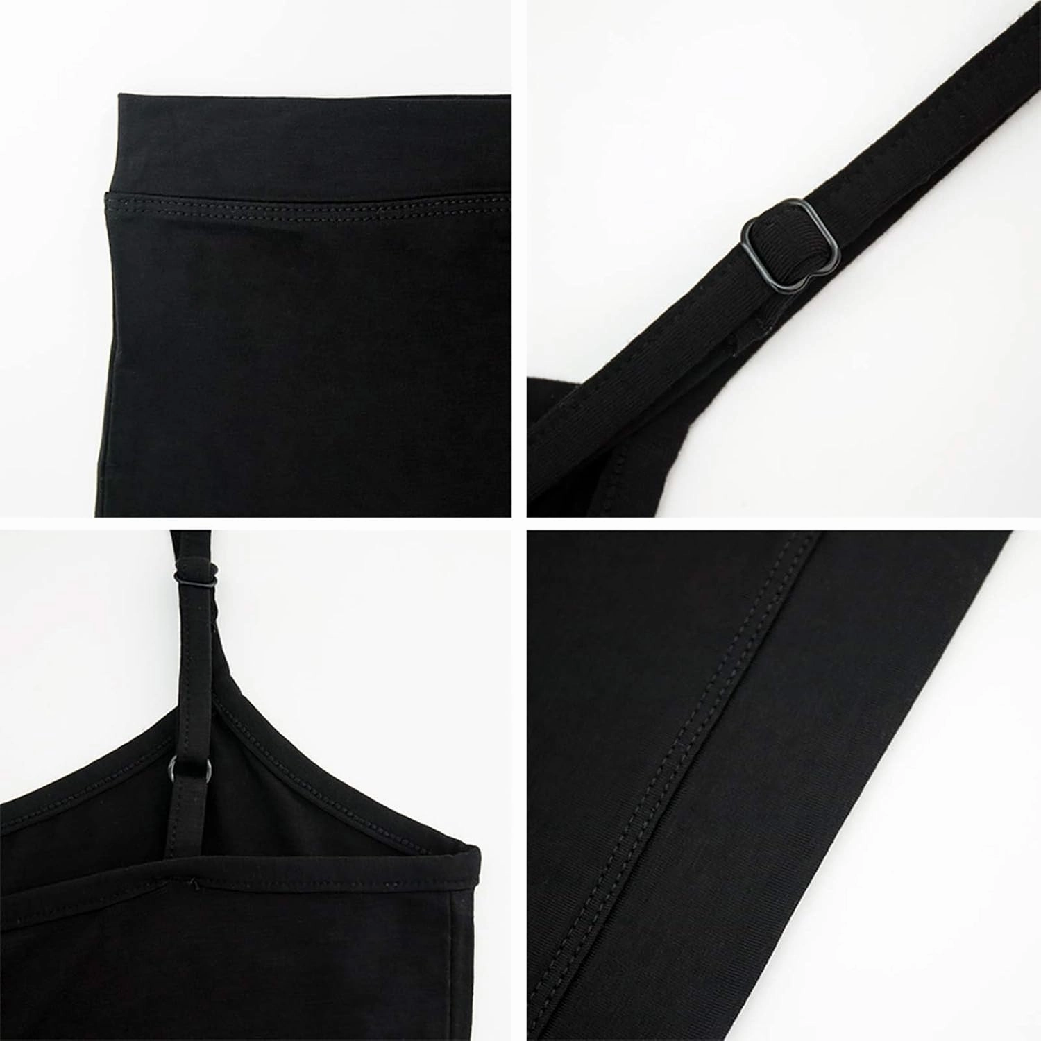 NEWITIN 4 Pack Spaghetti Strap Camisole Top Adjustable Strap Tank Top for Women Girls