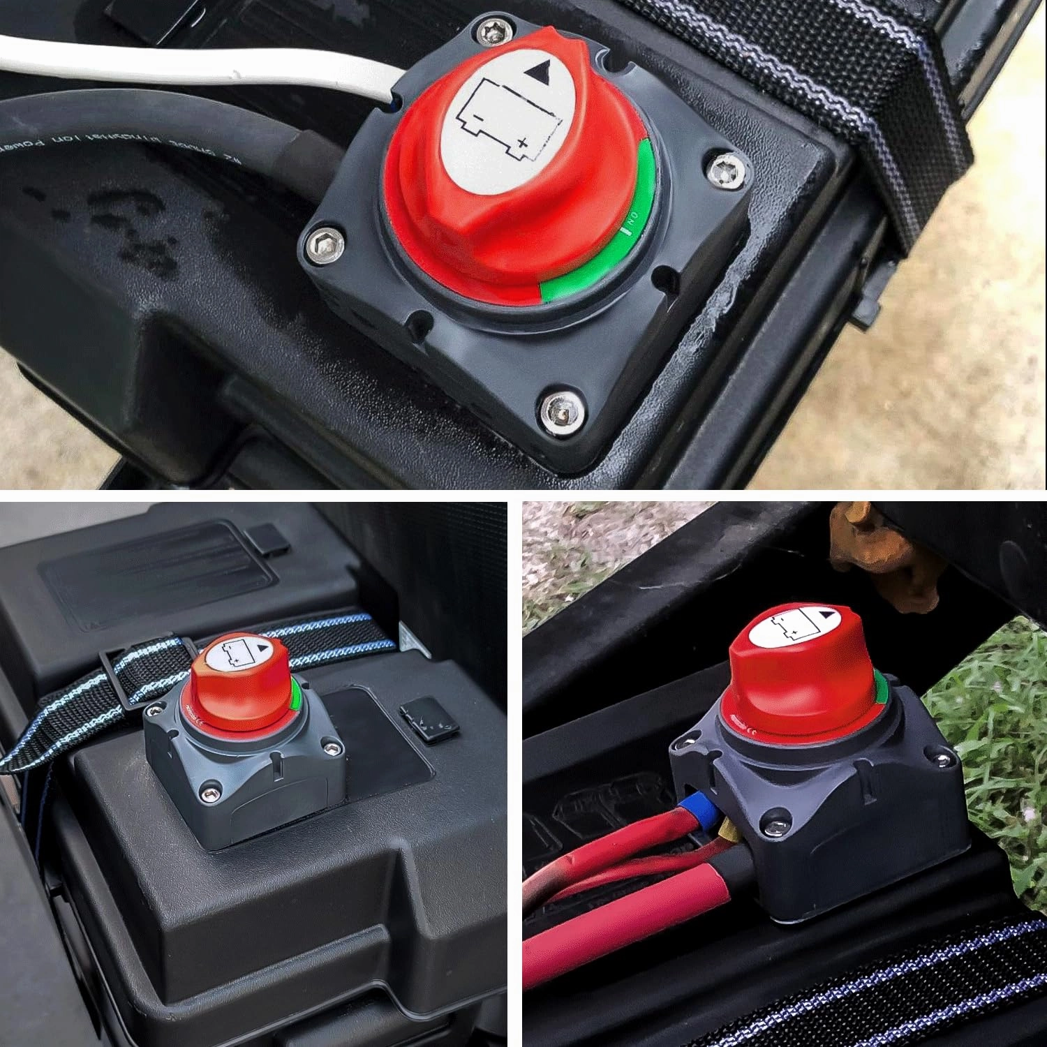 Nilight 2 Pack Battery Switch 12V 24V 48V 275A On/Off Heavy Duty Battery Power Cut Master Switch Disconnect Isolator for Truck Vehicle Trailer RV Marine Boat Yacht