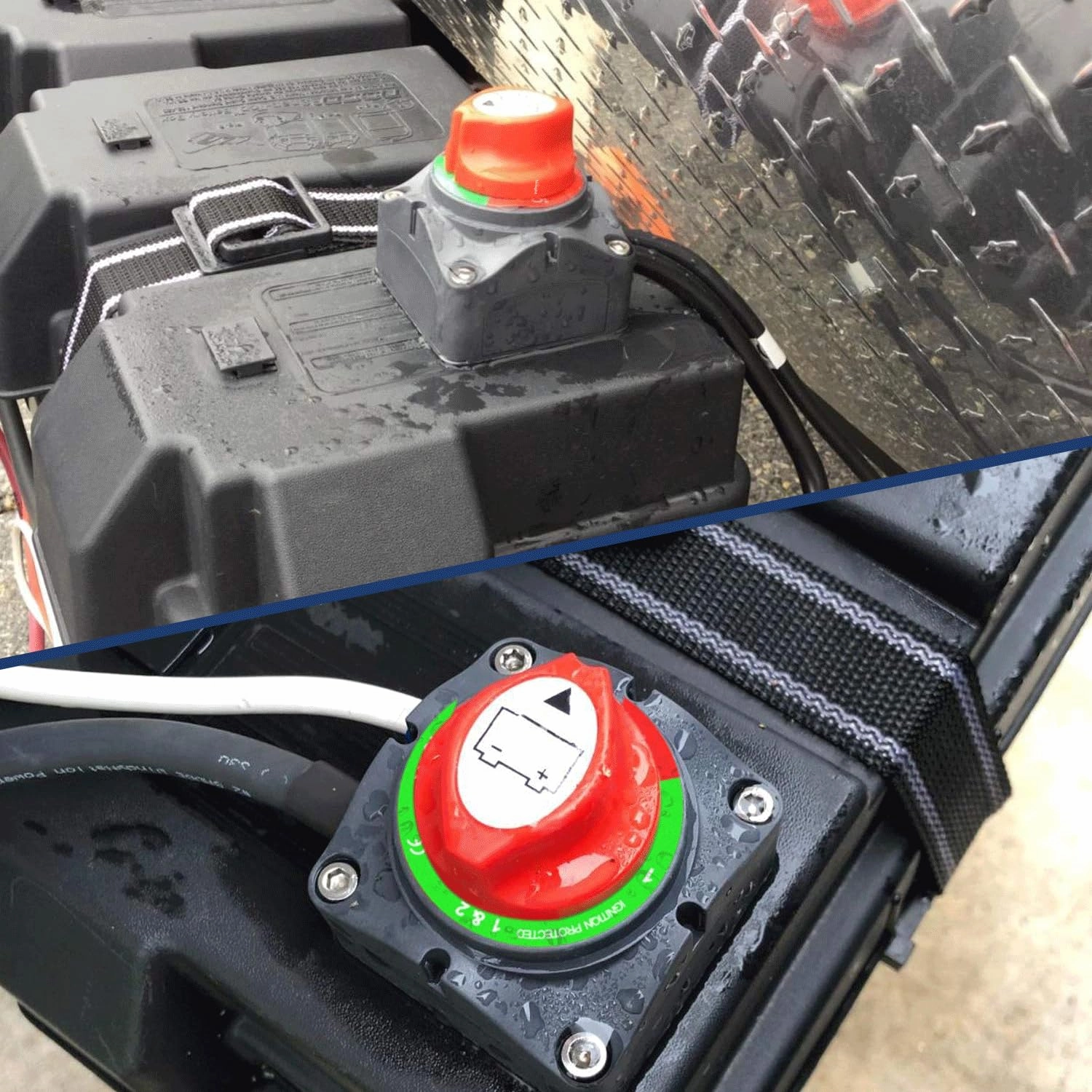 Nilight Battery Switch 1-2-Both-Off 12V 24V 48V 600A High Current Heavy Duty Battery Power Cut Master Switch Disconnect Isolator for Truck Vehicle Trailer RV Marine Boat Yacht