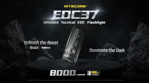 Nitecore EDC37   LR40 Lantern White EDC37 Ultimate EDC Flashlight: Double The Power – 8,000 Lumens x 8000mAh w LR40 Rechargeable Camping Lantern 100 Lumens White and Eco-Sensa C