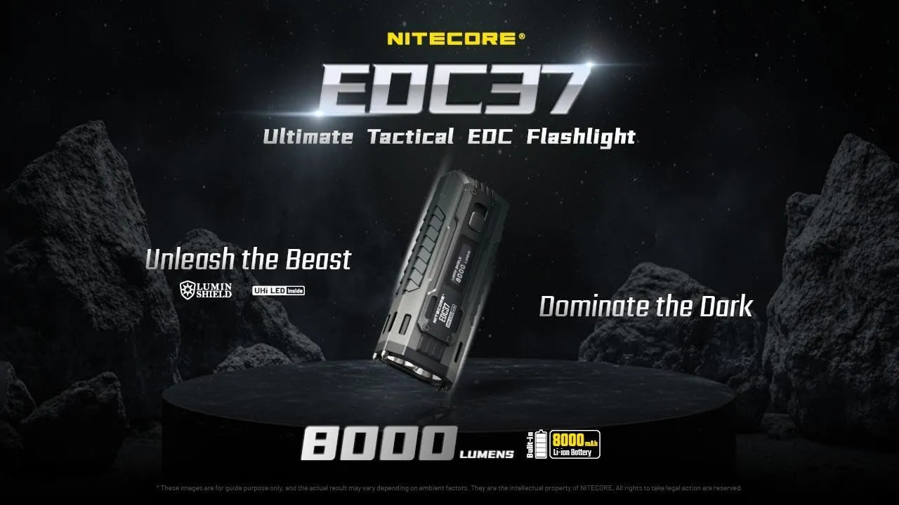Nitecore EDC37   LR40 Lantern White EDC37 Ultimate EDC Flashlight: Double The Power – 8,000 Lumens x 8000mAh w LR40 Rechargeable Camping Lantern 100 Lumens White and Eco-Sensa C