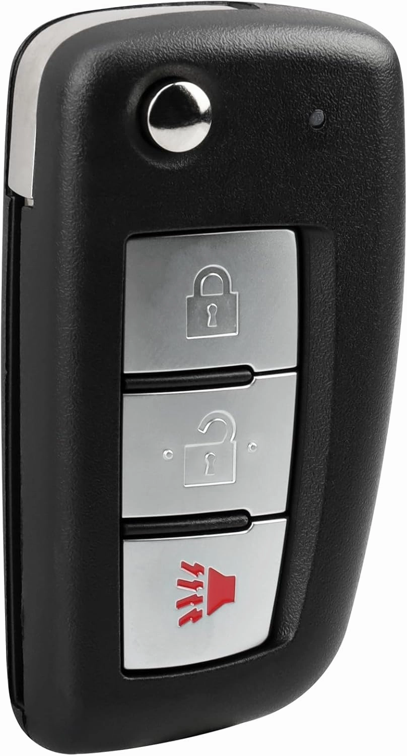 NPAUTO Key Fob Replacement Fits for Nissan Rogue 2014 2015 2016 2017 2018 2019 2020 - Keyless Entry Remote Control Flip Uncut Ignition Car Keys (CWTWB1G767, 3 Buttons, 433 MHz)