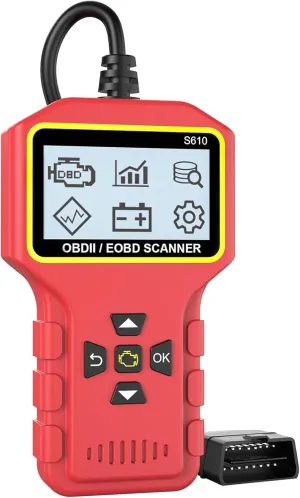OBD2-Scanner-Diagnostic-Tool, Universal Edition Check Engine Fault Car Code Reader with Read Clear/Erase Fault Codes OBDII/EOBD/CAN Scan Tool for All OBD2 Vehicles Since 1996