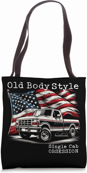 OBS Single Cab Truck Old Body Style Obsession Retro Truck Tote Bag
