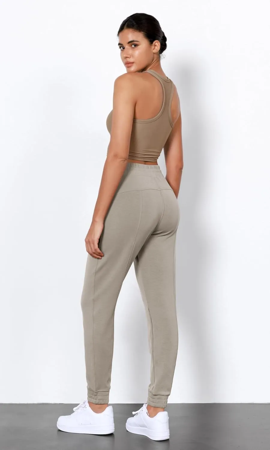ODODOS Women's Modal Soft Jogger Pants with Pockets Adjustable Shockcord High Waist Sweatpants Casual Lounge Pants