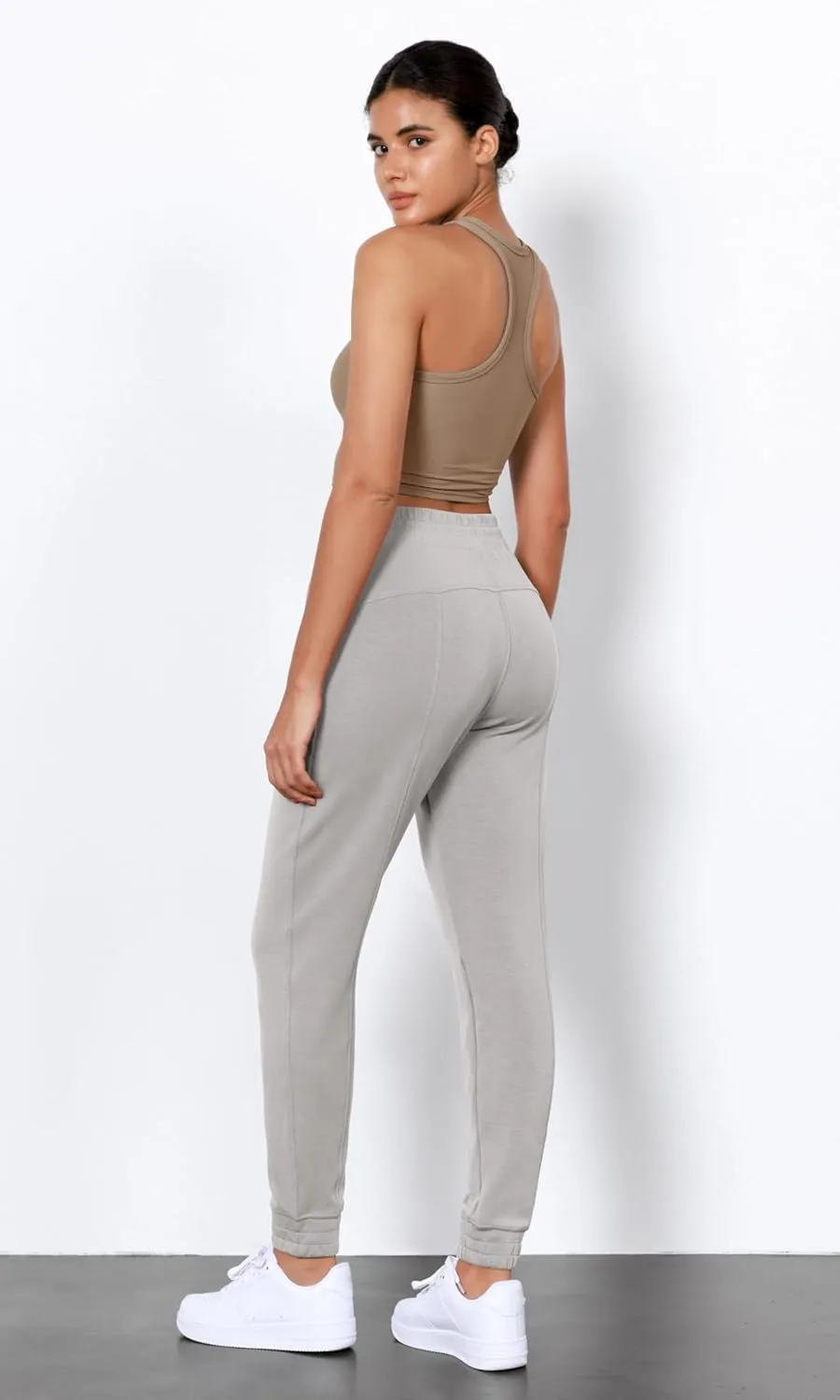 ODODOS Women's Modal Soft Jogger Pants with Pockets Adjustable Shockcord High Waist Sweatpants Casual Lounge Pants