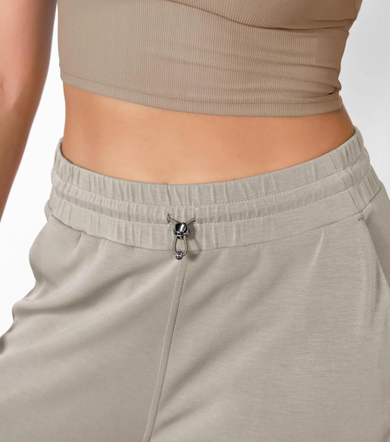 ODODOS Women's Modal Soft Jogger Pants with Pockets Adjustable Shockcord High Waist Sweatpants Casual Lounge Pants