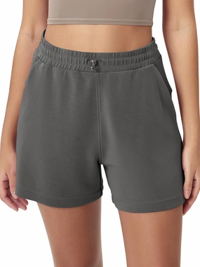 ODODOS Modal Soft Relaxed Shorts for Women Adjustable Shockcord High Waist Casual Shorts with Pockets