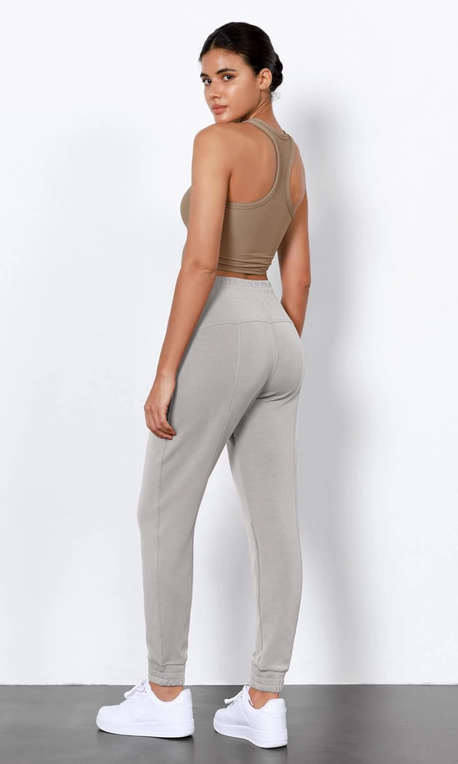 ODODOS Women's Modal Soft Jogger Pants with Pockets Adjustable Shockcord High Waist Sweatpants Casual Lounge Pants