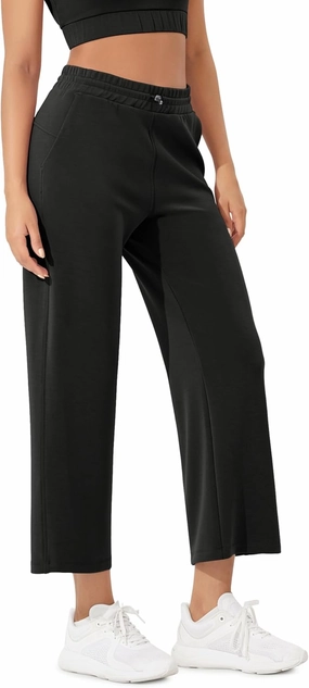 ODODOS Women's Modal Soft Wide Leg Pants with Pockets Adjustable Shockcord High Waist Casual Lounge Pants-27/29/31" Inseam