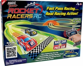 Ontel Magic Tracks Rocket Racers Remote Controlled Race Car vs Pace Car Track Set (MTRR-MC4/2)