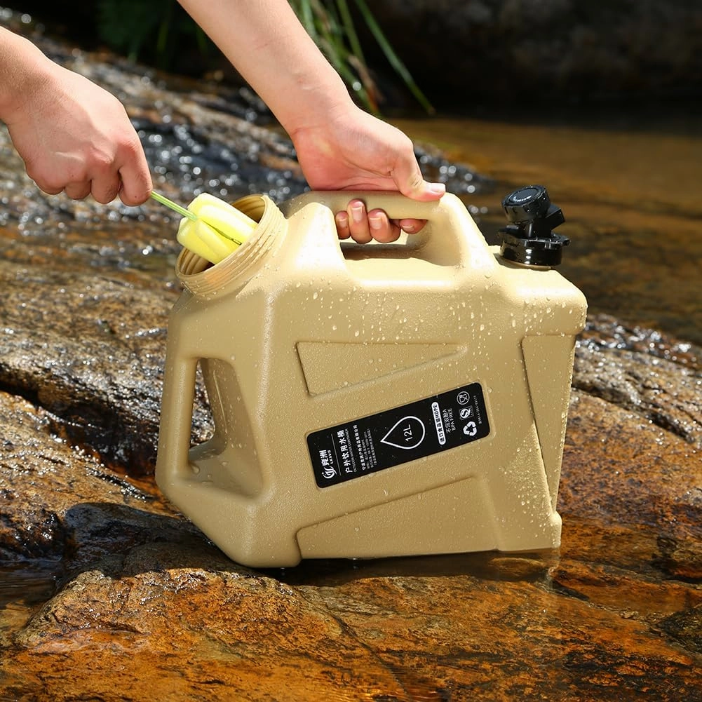 Orgonite Water Storage Containers, Camping Water Container, Portable Water Tank with Faucet Camping Bucket with Tap Water Jug with Spigot BPA Free Emergency Water Storage