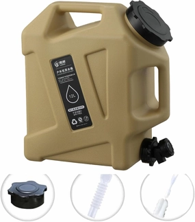 Orgonite Water Storage Containers, Camping Water Container, Portable Water Tank with Faucet Camping Bucket with Tap Water Jug with Spigot BPA Free Emergency Water Storage