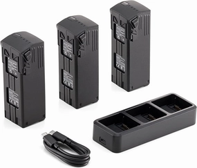 Original Mavic 3 Enterprise Series Battery Kit for DJI Mavic 3 Pro/Mavic 3 pro Cine/Mavic 3/Mavic 3 E/Mavic 3 Classic/Mavic 3 Cine (Include 3 of Mavic 3 Batteries, 1 of Battery Charging Hub (100W) )