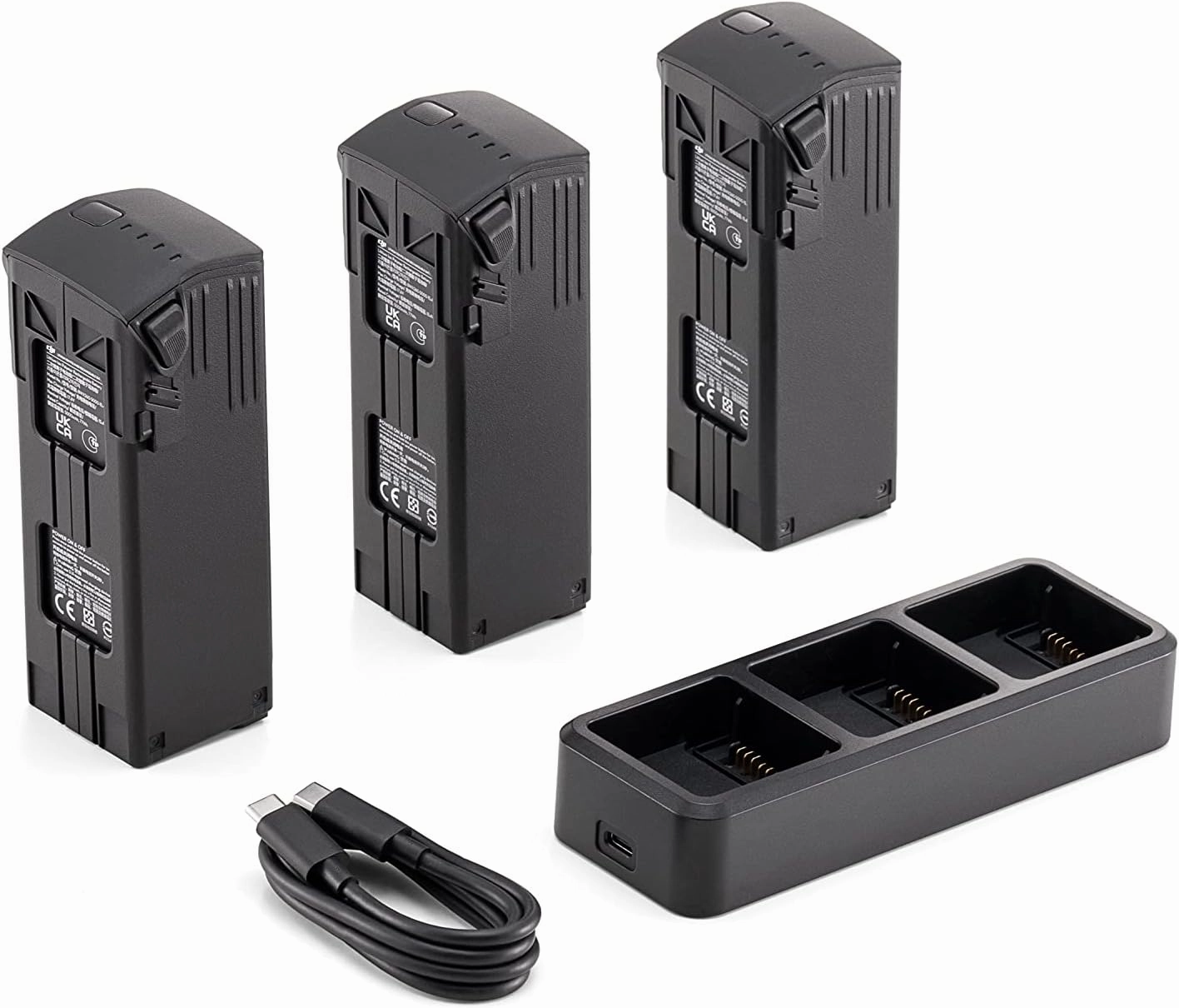 Original Mavic 3 Enterprise Series Battery Kit for DJI Mavic 3 Pro/Mavic 3 pro Cine/Mavic 3/Mavic 3 E/Mavic 3 Classic/Mavic 3 Cine (Include 3 of Mavic 3 Batteries, 1 of Battery Charging Hub (100W) )