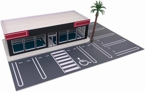 Outland Models Model Auto Scenery Car Dealer/Car Display Showroom 1/64 S Gauge