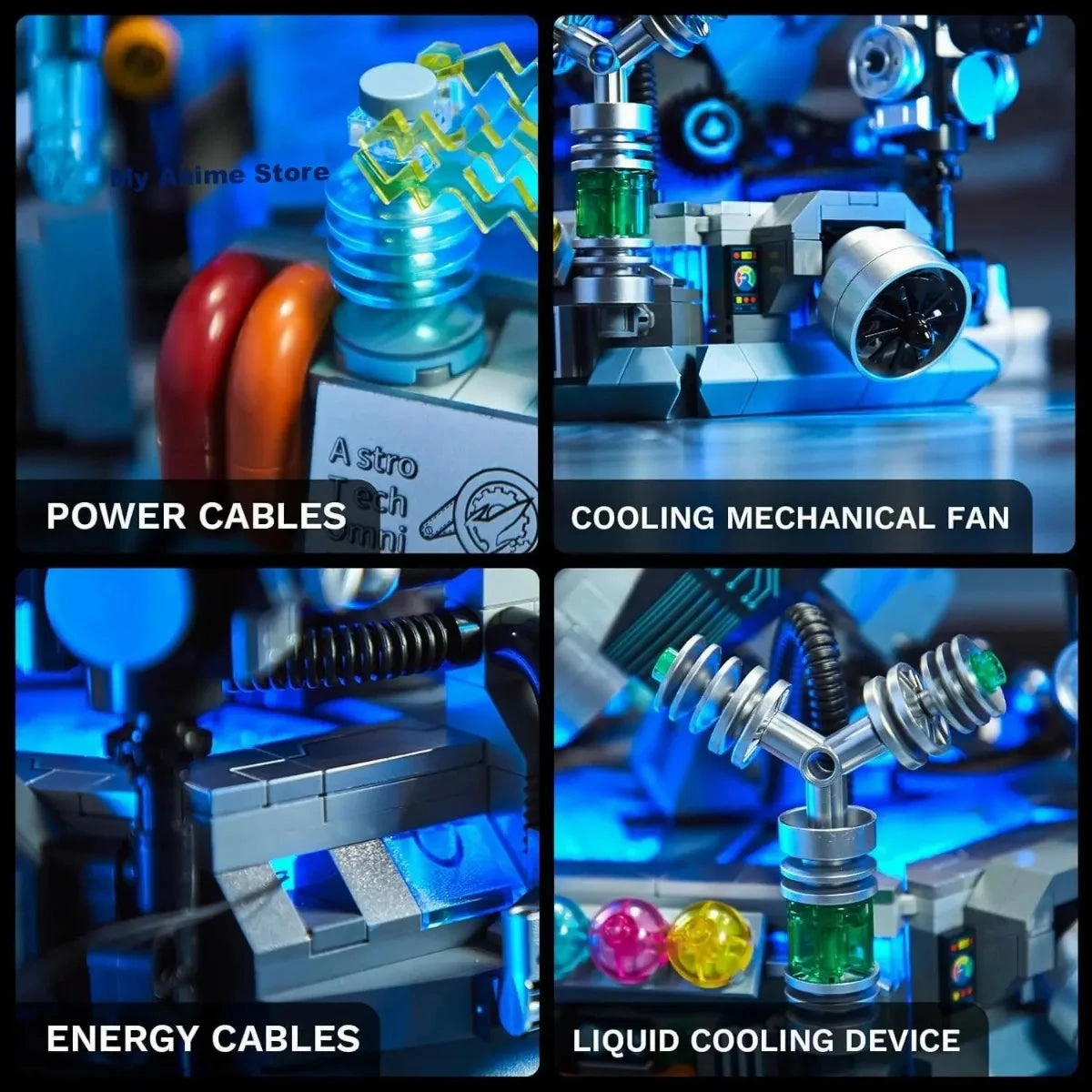 Pantasy Astro Boy Building Block Kit Awakening Moment Diy Cartoon Robot Puzzle Building Model Toys Collection Desktop Ornaments