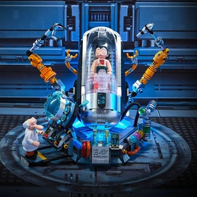 Pantasy Astro Boy Building Block Kit Awakening Moment Diy Cartoon Robot Puzzle Building Model Toys Collection Desktop Ornaments