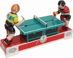 PerGar Vintage Tinplate Toy, Vintage Wind Up Table Tennis Player Tinplate Toy, Collectible, Easy to Use Wind Up Action, Perfect Unique Gift ForBirthdays and Holidays