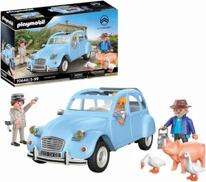 PLAYMOBIL Classic Car 70640 Citroën 2 CV, Duck with Removable Hood, Collectible for Car Fans, Toy for Collectors and Children from 5 Years