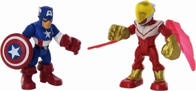 Playskool Heroes Super Hero Adventures Captain America & Marvels Falcon Toy