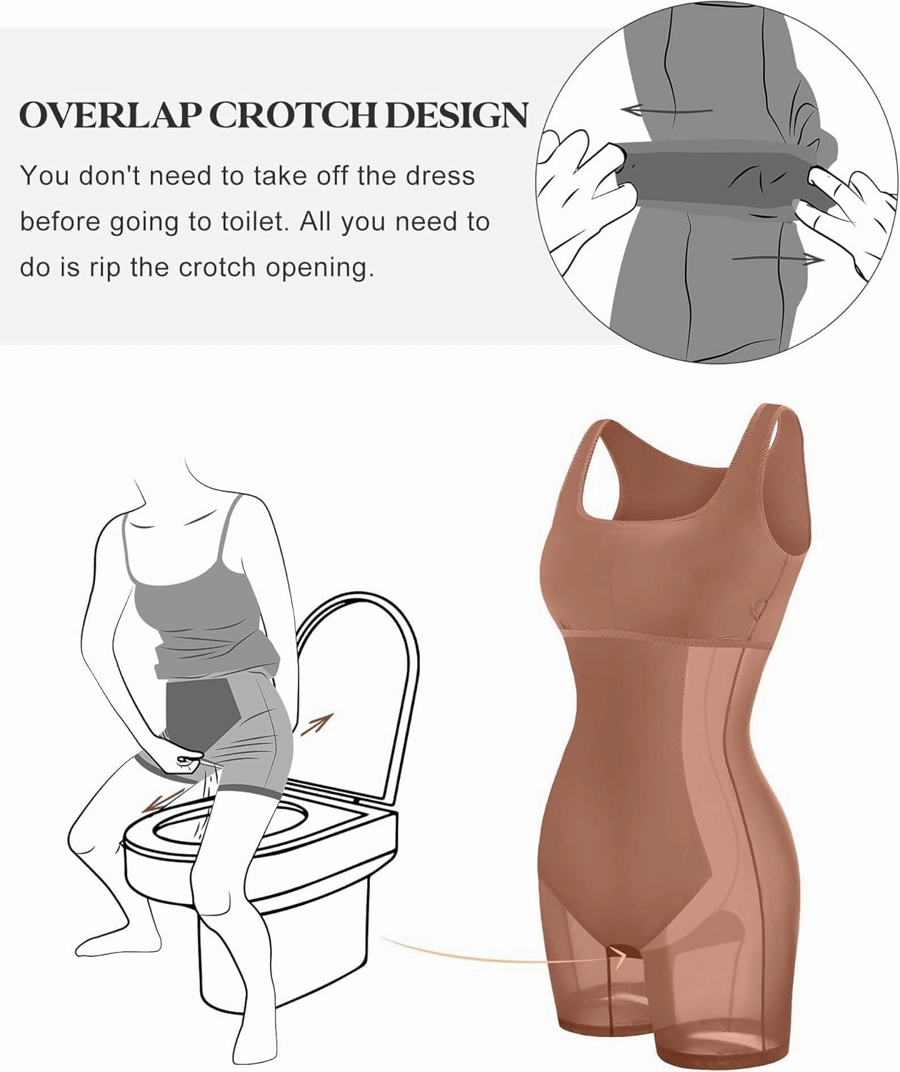 Popilush Summer Midi Dresses for Women Cocktail Shapewear Dress Adjustable Straps Party Club Going Out Bodycon Dress
