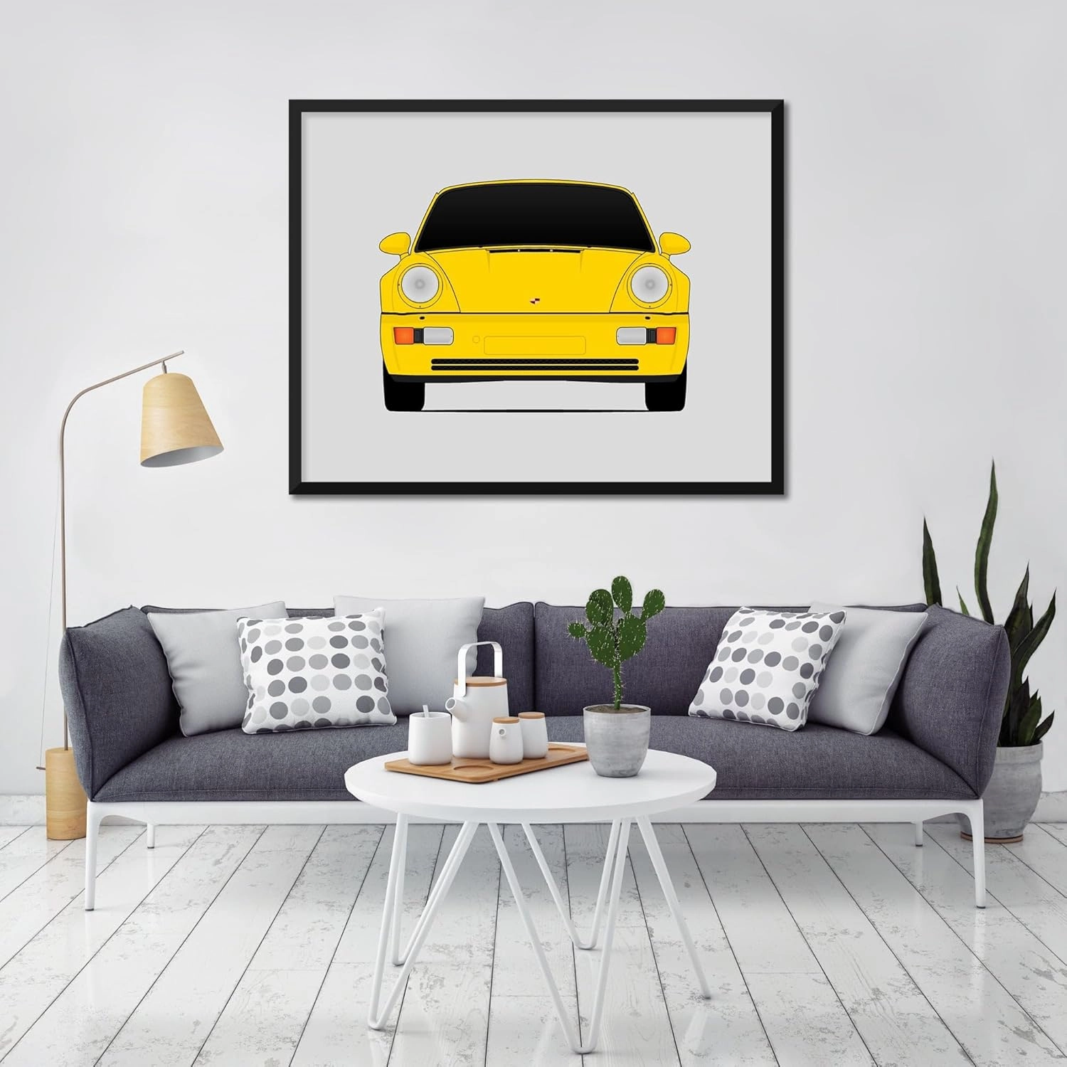 Porsche 911 Turbo (1989-1993) 964 Print Wall Art Decor Handmade Carrera Turbo - 17x22" Satin Print (Unframed)