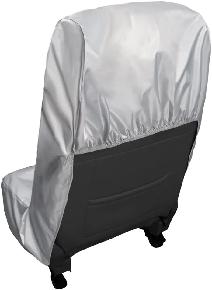 Portable Car Seat Cover, Water-Resistant Universal Fit Protector for Fitting Workout, Public Transit, Outdoor Activities, Beach and Hiking, Gray, 2-Pack