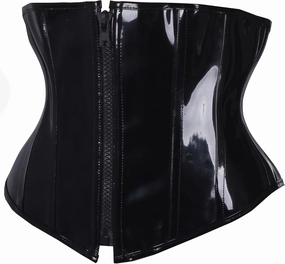 PVC Leather Steampunk Gothic Wasit Trainer Underbust Corset Bustier