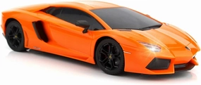 QUN FENG RC Car 1:18 Compatible with Lamborghini Aventador 2.4G Radio Remote Control Cars Electric Car Sport Racing Hobby Toy Car Grade Licensed Model Vehicle for Halloween (Orange)