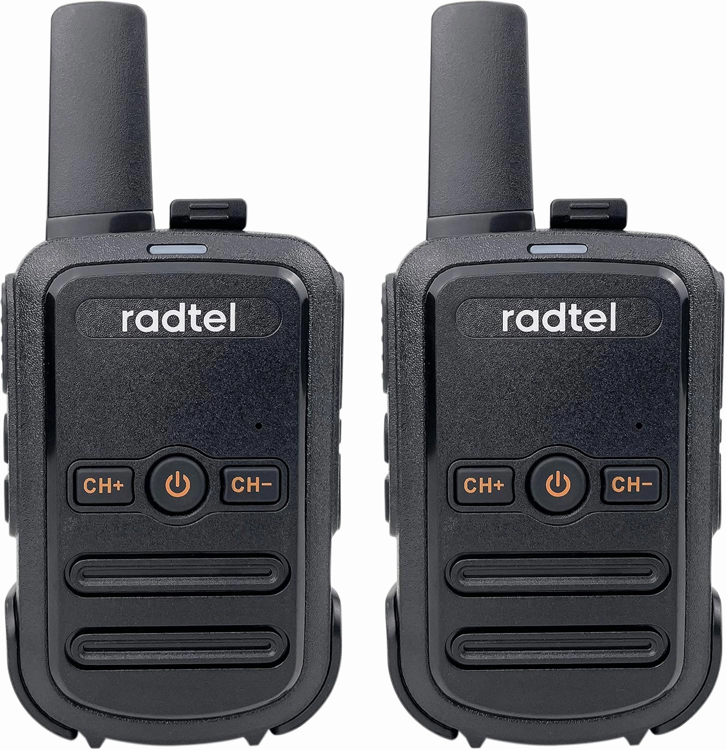 Radtel RT12 Walkie Talkies for Adults Rechargeable 2 Pack, Long Range Handheld FRS Two Way Radio 16CH Handsfree VOX for Camping Hiking (Black)