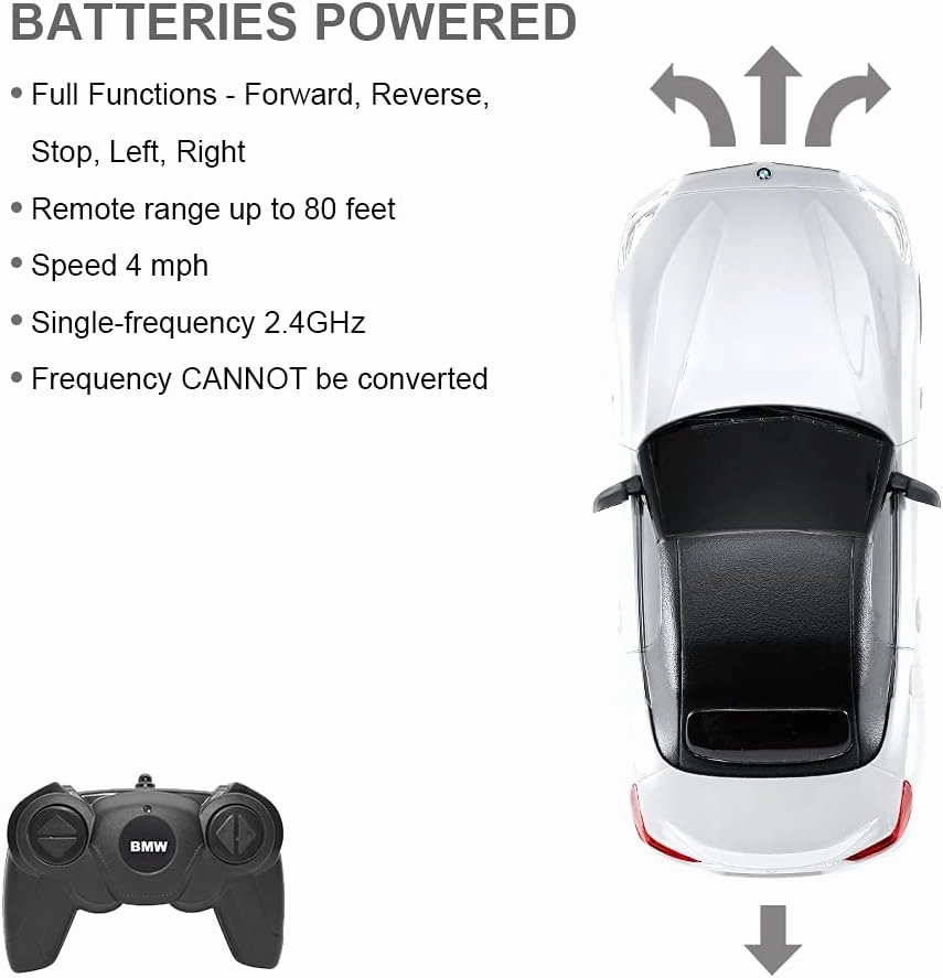 RASTAR BMW Toy Car, 1:24 BMW Z4 Roadster Remote Control R/C Car Model Vehicle for Kids