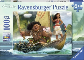 Ravensburger Disney Moana One Ocean One Heart - 100 Piece Jigsaw Puzzle for Kids | Unique Piece Design | Promotes Problem Solving Skills | Family-Friendly Fun | Sustainable and Durable
