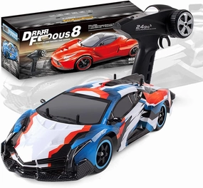 RC 1:10 Full-Scale 2.4G Super Large Remote Control Car Charging 4WD Drift Racing 46CM Super Large Body High-Speed Car Uses 520 Motor Speed Up to 40KM/H Boy Toy Car Children’s Gift
