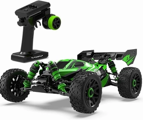 RC Car, 1/14 Scale 2.4GHz Remote Control Car, 4WD 60km/h High Speed Racing Car, Off-Road Buggy Drift Car RTR with Aluminum Alloy Chassis, Fast Race Buggy Hobby Car