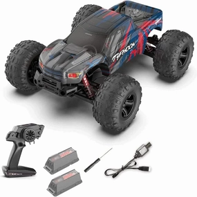 RC Cars, 1:10 45KM/H Remote Control Off Road Monster Trucks Cars for Kids, All Terrain Short Course RC Truck, High Speed Racing Car 2.4Ghz with 2 Batteries Hobby Vehicles Toys Gifts