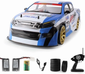 RC Drift Cars 1:10 Remote Control Car 70km/h Drift Vehicle Dual Battery Life for 20 Minutes 4WD High Speed Sport Racing Car Gifts Toy for Adults Kids