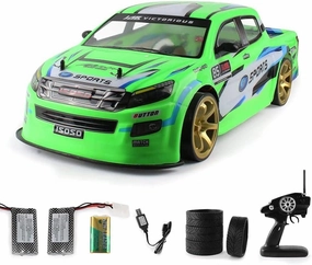 RC Drift Cars 1:10 Remote Control Car 70km/h Drift Vehicle Dual Battery Life for 20 Minutes 4WD High Speed Sport Racing Car Gifts Toy for Adults Kids