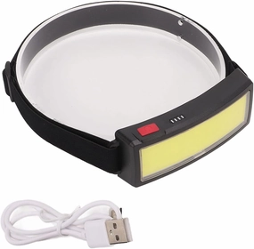 Rechargeable Headlamp, 3.7V 500LM Lightweight COB Headlamp USB High Brightness LED Head Lamp for Fishing Camping Night Cycling Hiking