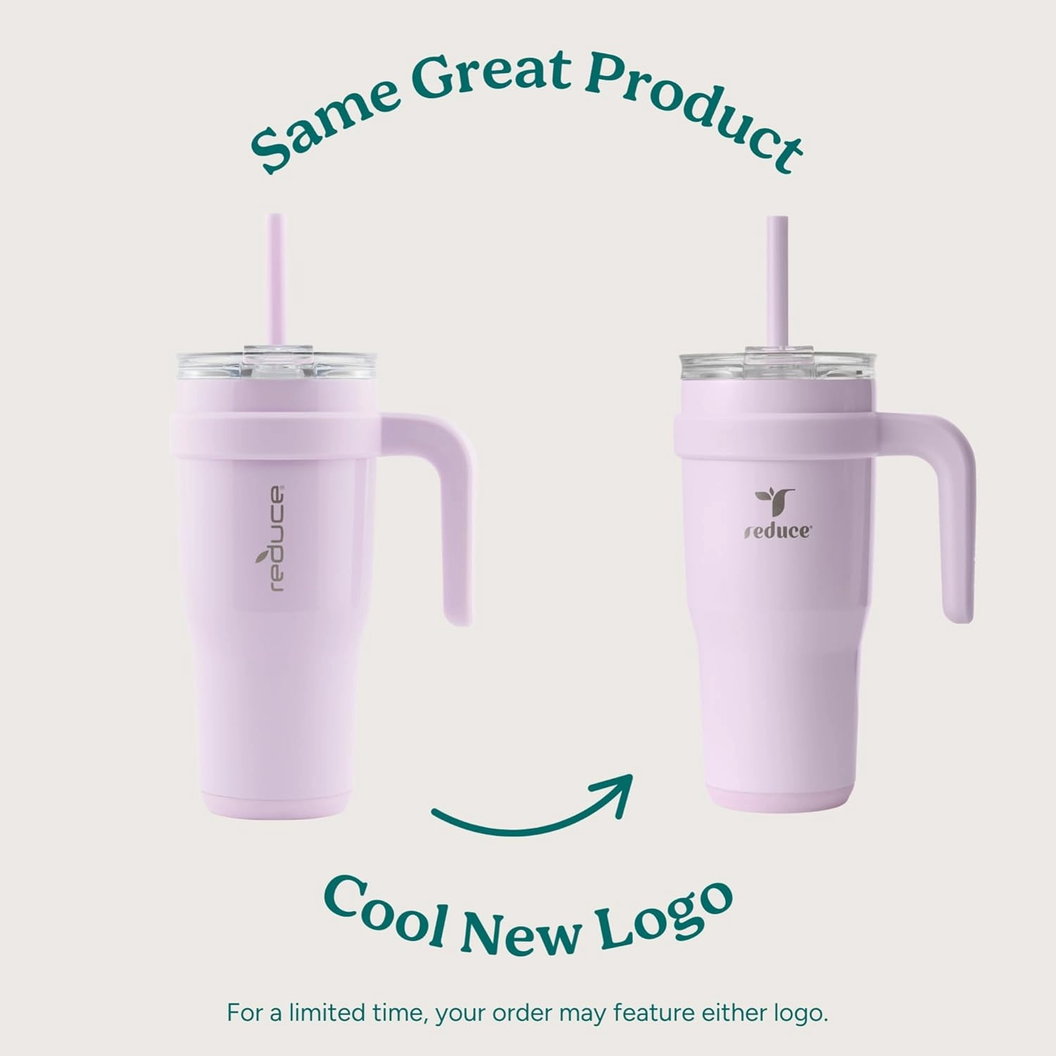 REDUCE 24 oz Stainless Steel Tumbler with Handle - Dual-Wall Vacuum Insulated Travel Mug, Sweat-Proof Lid & Reusable Straw - Keeps Drinks Cold for 24 Hrs, Fits Cupholders, Dishwasher Safe - Mojito