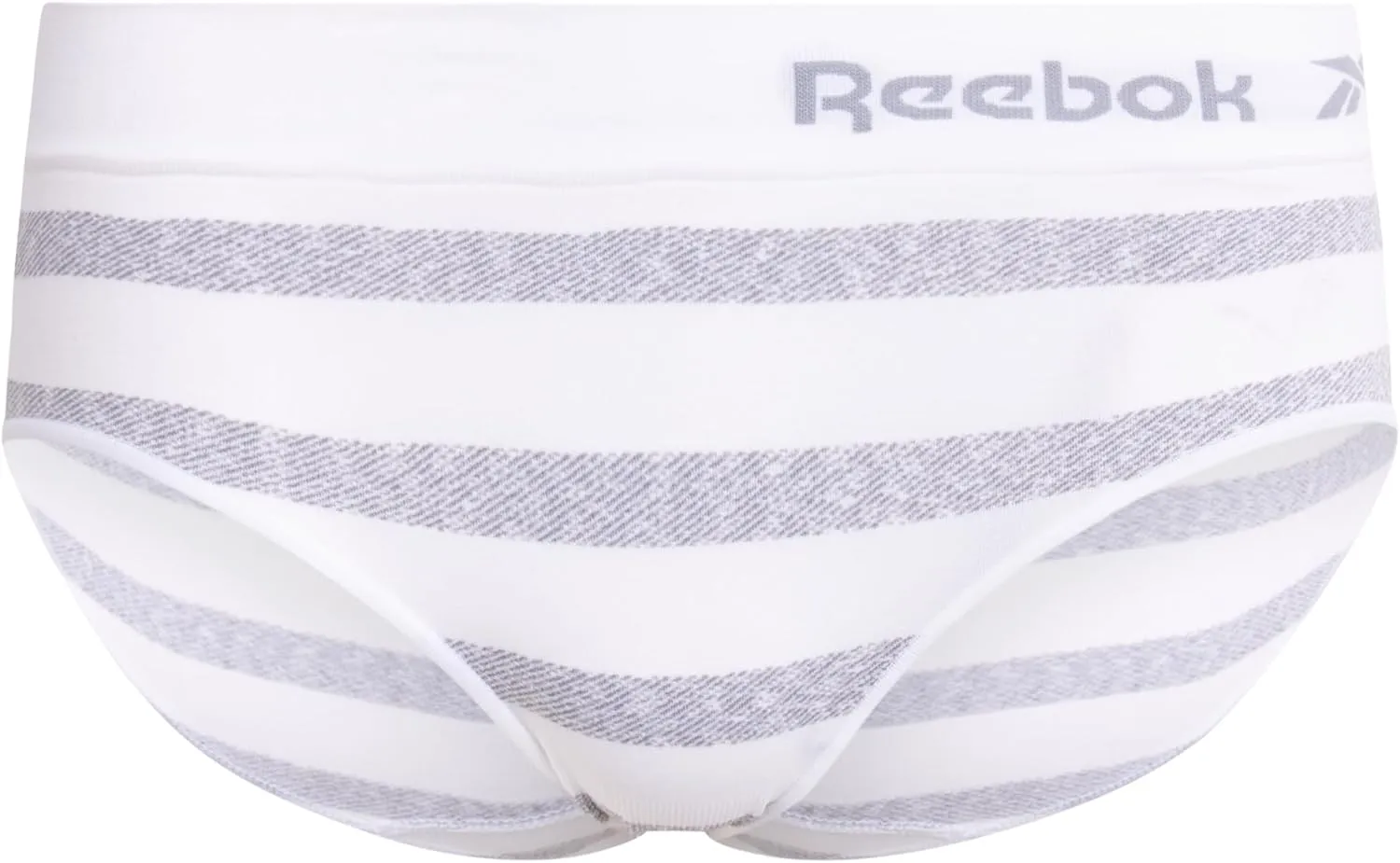 Reebok Hipster Panties for Women - 3 Pack Stretch Performance Seamless Underwear with Relaxed Tagless Waist (S-XL)