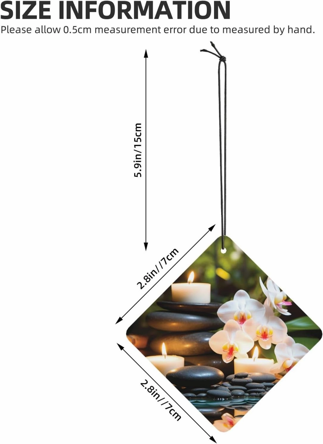 Relaxation with Massage Spa Car Air Fresheners 4 Pcs Hanging Scented Cards for Car Air Freshener Fragrance Scented Cards Funny Car Aromatherapy Tablet for Rearview Mirror Wardrobe Shoe Cabinet
