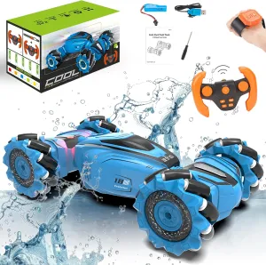 Remote Control Car, Gesture Sensing RC Stunt Car, 4WD Transform Off-Road RC Drift Car, 2.4GHz 360° Rotating Hand Control Twist Cars, Rechargeable RC Race Car Toy for Age 6 