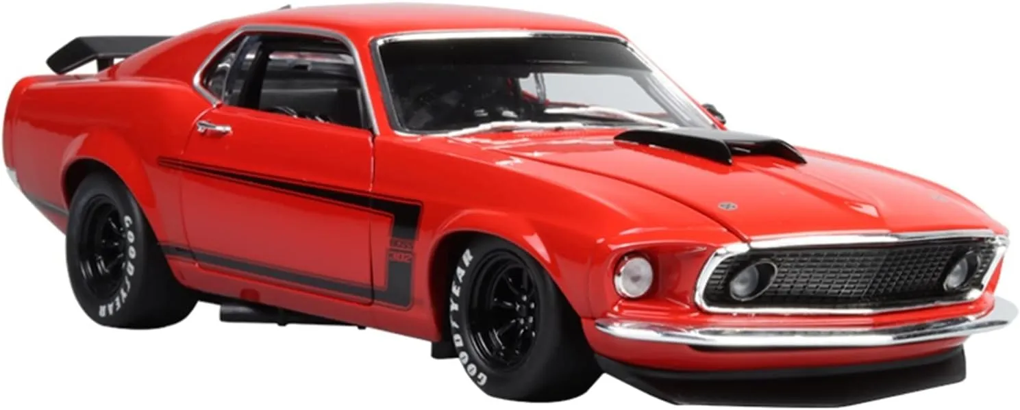 Resin Car Vehicle Model Fit for Ford Mustang 302 1969 1 18 Alloy Sports Car Model Collectibles Display Ornaments Boys Toy Festive Deluxe Gift