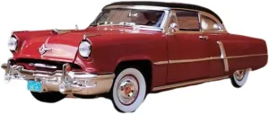 Resin Car Vehicle Model Fit for Lincoln 1952 Classic Coupe Alloy Car Model Collection Souvenir Decoration Boy Gift Display Festive Deluxe Gift