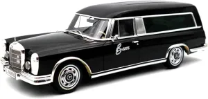 Resin Car Vehicle Model Fit for Mercedes Benz 600 1 18 Alloy Classic Business Car Model Souvenir Collection Decoration Display Festive Deluxe Gift