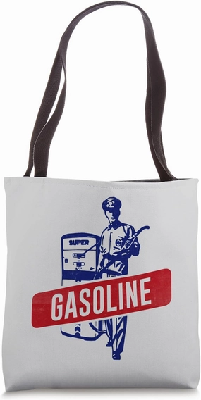 Retro Gasoline - Gas pump attendant - Fun vintage look Tote Bag