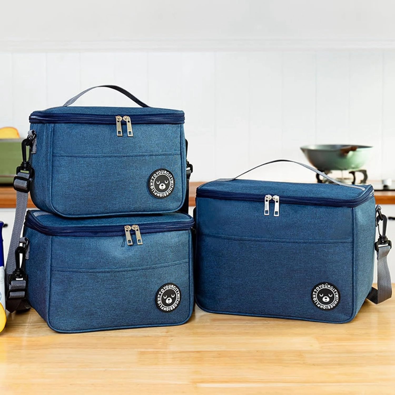 Reusable Lunch Bag Cooler Bag Insulated, Large Leakproof Soft Sided Portable Cooler Bag for Outdoor Travel Beach Picnic Camping BBQ Party